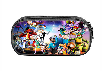 Gravity Falls Cosmetic Bags Boys Girls Children Large Pencil Case Purse Storage Bags Women Men Multifunction Makeup Bag