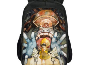 16 Inch Little Nightmares Ⅱ Backpack School Bag Black