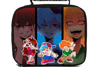 Friday Night Funkin portable lunch bag student print insulation box ice bag meal bag