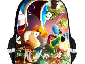 Rayman Legends Backpack Kids Youth Student High Capacity Waterproof School Bag Birthday Gifts