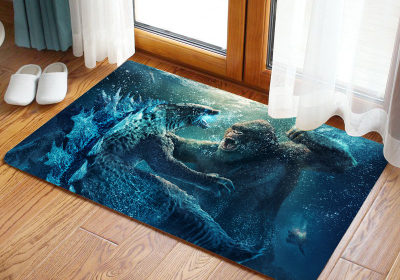 Godzilla vs Kong Ultra Soft Indoor Modern Area Rugs Fluffy Living Room Carpets Suitable for Children Bedroom