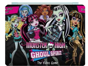 Monster High Ipad Leather Case Advanced Pu Leather Protective Cover Automatic Wake Up and Sleep Magnetic Closure Multiple Angle Bracket