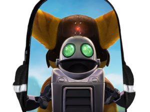 Ratchet & Clank Backpack Kids Youth Student High Capacity Waterproof School Bag Gifts
