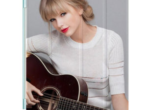 Taylor Swift Ipad Leather Case Advanced Pu Leather Protective Cover Automatic Wake Up and Sleep Magnetic Closure Multiple Angle Bracket