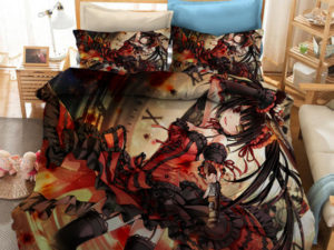 DATE·A·LIVE Comfortable Bedding Three-Piece Soft and Breathable Duvet Cover