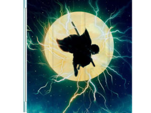 Demon Slayer Kimetsu no Yaiba Ipad Leather Case Advanced Pu Leather Protective Cover Automatic Wake Up and Sleep Magnetic Closure Multiple Angle Bracket