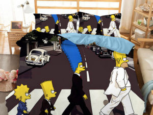 The Simpsons Comfortable Bedding Three-Piece Soft and Breathable Duvet Cover