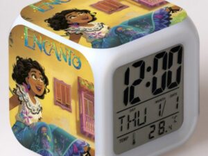 Encanto 7 Colors Change Digital Alarm LED Clock