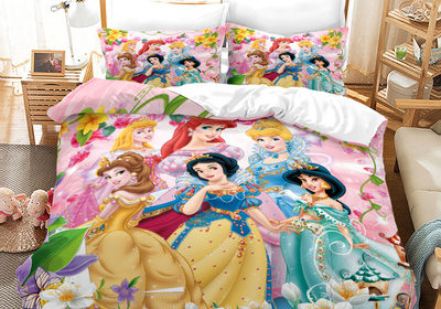 Princess Comfortable Bedding Three-Piece Soft and Breathable Duvet Cover