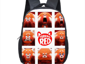 12 Inch Turning Red Children's Backpack Kids School Cute Daily Bag Kindergarten Bags Girls Boys Waterproof Ruckpack Gift