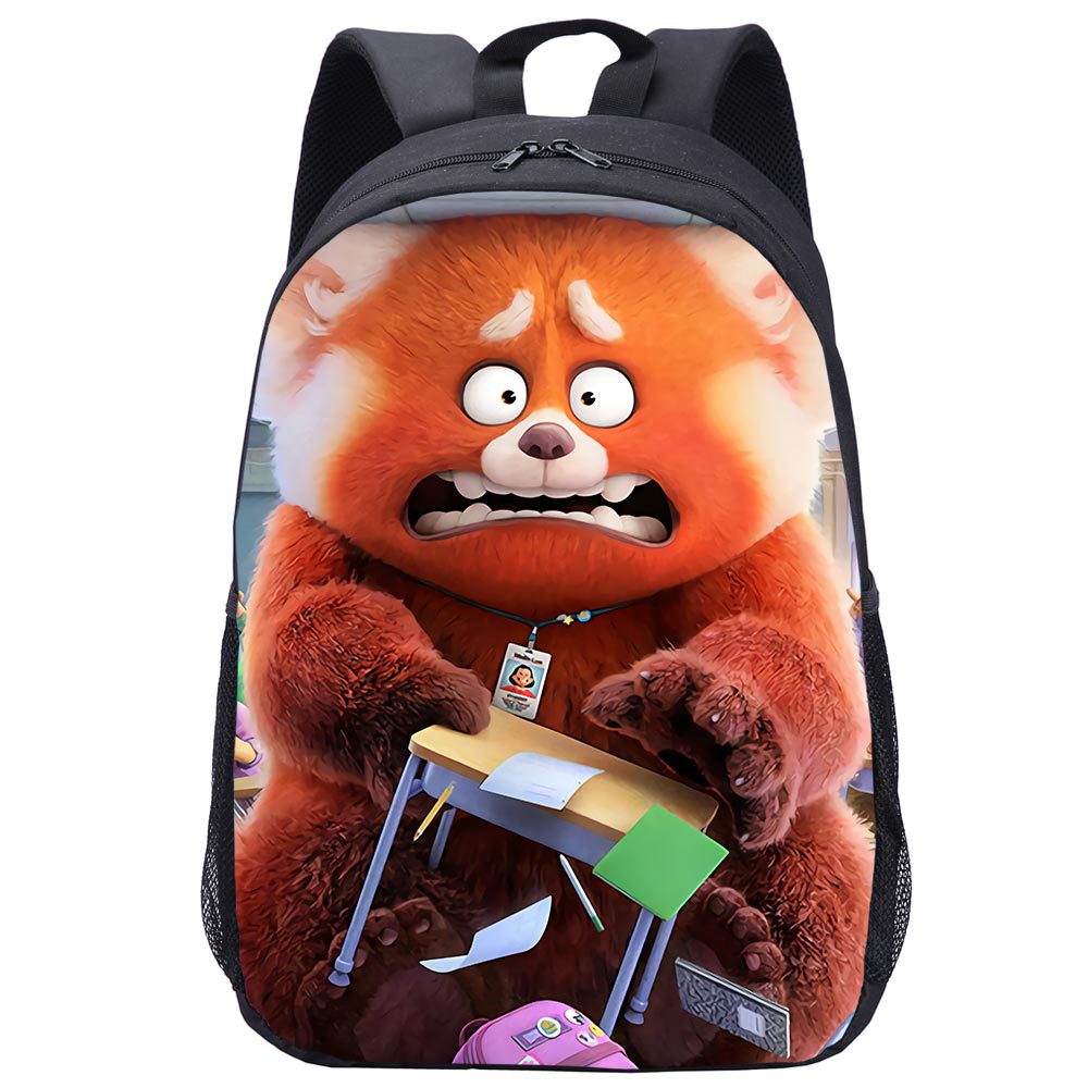 Turning Red Backpack Kids Youth Student High Capacity Waterproof School ...