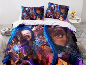 Arcane League of Legends Comfortable Bedding Three-Piece Soft and Breathable Duvet Cover