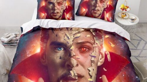 Doctor Strange In the Multiverse of Madness Comfortable Bedding Three-Piece Soft and Breathable Duvet Cover