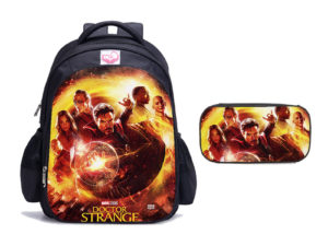 16 Inch Doctor Strange in the Multiverse of Madness Backpack School Bag+Pencil Bag