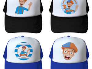 Blippi Baseball Cap Mesh Back Snapback Trucker Hat