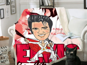 Elvis Presley Square Blanket Knee Blanket Sofa Blanket