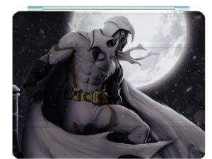 Moon Knight Ipad Leather Case Advanced Pu Leather Protective Cover Automatic Wake Up and Sleep Magnetic Closure Multiple Angle Bracket