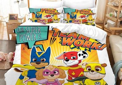 PAW Patrol Comfortable Bedding Three-Piece Soft and Breathable Duvet Cover Gift