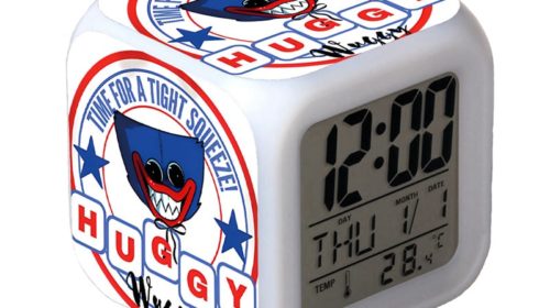 Poppy Playtime 7 Colors Change Digital Alarm LED Clock Gift