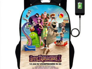 18 Inch Hotel Transylvania Backpack School Bag Black