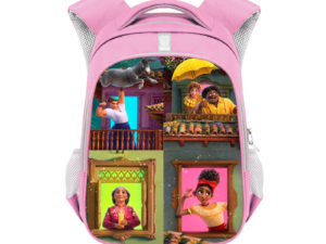 Encanto double-layer backpack personalized school bag Pink
