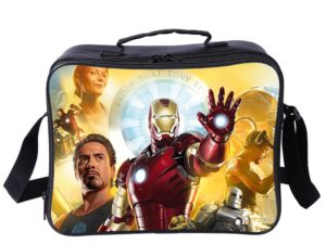 Iron Man Cooler Bag Insulation Bag Students School Food Storage Box