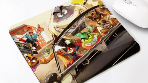 The Bad Guys Pattern Anti-Slip Laptop PC Gaming Mouse Pad