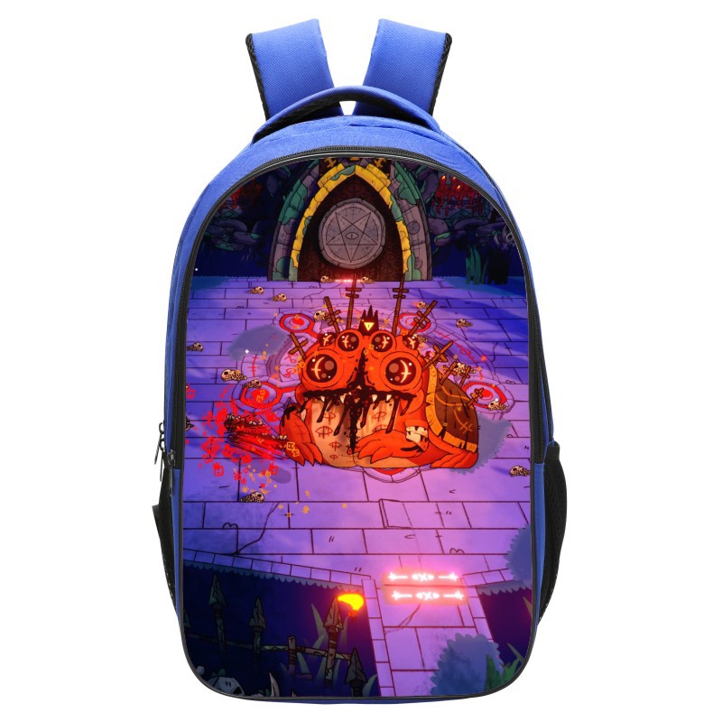 Cult of the Lamb Backpack School Bag Blue - Baganime