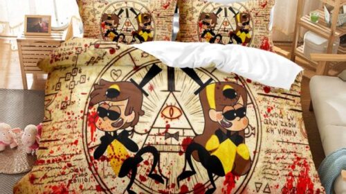 Gravity Falls Comfortable Bedding Three-Piece Soft and Breathable Duvet Cover