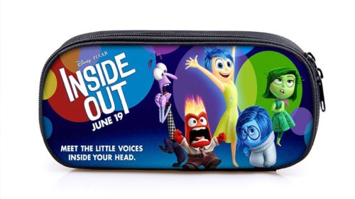 Inside Out Cosmetic Bags Boys Girls Children Large Pencil Case Purse Storage Bags Women Men Multifunction Makeup Bag