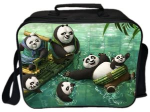 Kung Fu Panda Cooler Bag Insulation Bag Students School Food Storage Box
