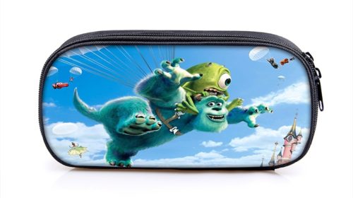 Monsters University Cosmetic Bags Boys Girls Children Large Pencil Case Purse Storage Bags Women Men Multifunction Makeup Bag