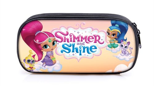 Shimmer and Shine Cosmetic Bags Boys Girls Children Large Pencil Case Purse Storage Bags Women Men Multifunction Makeup Bag