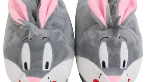 Bugs Bunny Slippers Cute Home Slippers Winter Warm Short Plush Shoes