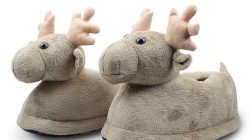 Christmas Elk Home Warm All-Inclusive Plush Slippers