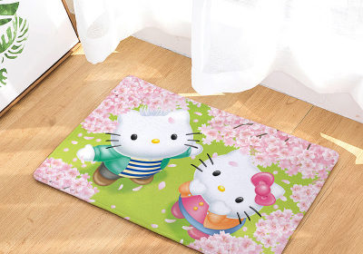 Hello Kitty Ultra Soft Indoor Modern Area Rugs Fluffy Living Room Carpets Suitable For Children Bedroom