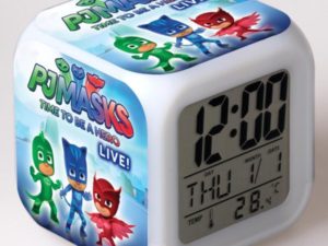 PJ Masks 7 Colors Change Digital Alarm LED Clock