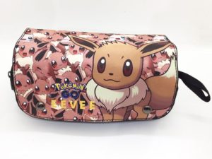 Pokemon double zipper pencil case student general large capacity study stationery box