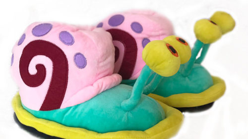 SpongeBob SquarePants Gary the Snail kids cotton slippers winter cartoon indoor home cotton shoes