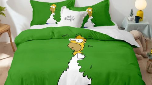 The Simpsons Comfortable Bedding Three-Piece Soft and Breathable Duvet Cover Gift