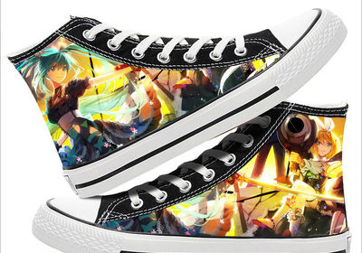 Hatsune Miku high-top canvas shoes all-match casual trend