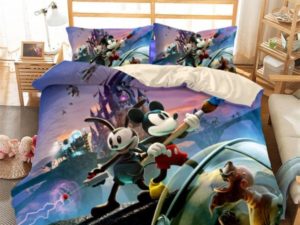 Mickey Mouse Comfortable Bedding Three-Piece Soft and Breathable Duvet Cover
