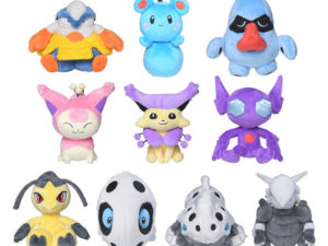 pokemon fit series plush doll doll lulili facing north nose to tail meow coco dora