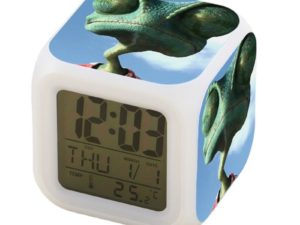 Rango Alarm Clock Led Light 7 Color Change Electronic Desk Watch Square Table