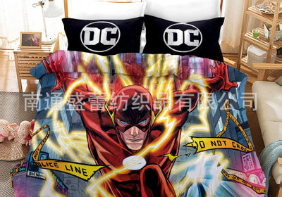 Superhero Comfortable Bedding Three-Piece Soft and Breathable Duvet Cover Gift