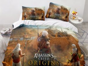 Assassin's Creed Comfortable Bedding Three-Piece Soft and Breathable Duvet Cover Gift