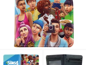 Bifold PU Leather The Sims 4 Wallet Coin Pocket Credit Card Id Window Card Holder Gift