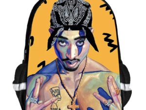 2Pac Backpack Kids Youth Student High Capacity Waterproof School Bag Birthday Gifts