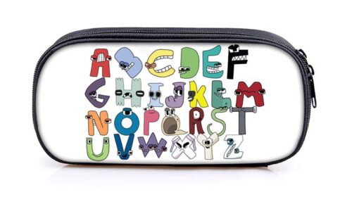 Alphabet Lore Large Pencil Case Purse Storage Bags Multifunction Cosmetic Bag