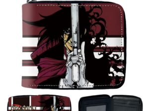 Hellsing Full Color Zipper Wallet Wallet Clip Short Wallet Clutch Coin Purse